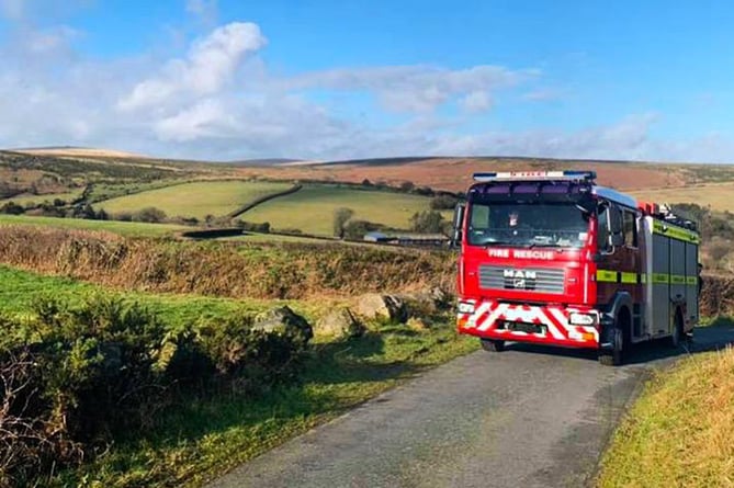 A DSFR appliance on its way to a rural incident.