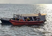 Two rescued as boat sinks in Bristol Channel