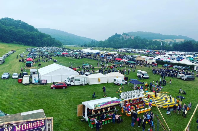 A view of this year's Dunster Showground.