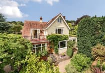 Rural home for sale on edge of Exmoor has "far-reaching" views and landscaped grounds