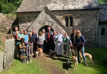 Ancient church attracts dog walkers for service