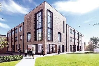 An impression of how Kingsmead School, Wiveliscombe, will look after its rebuilding project is completed.