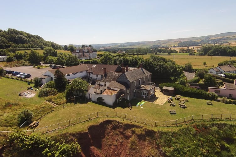 Aerial view of Anchors Drop, Blue Anchor.