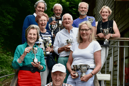 Wootton Courtenay Flower Show trophy winners.