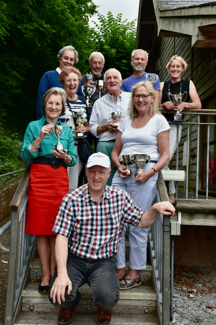 Wootton Courtenay Flower Show trophy winners.