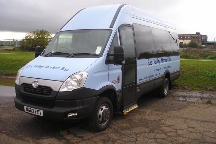 The Exe Valley Market Bus Exmoor community bus transport