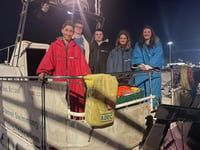 Teenage relay team complete Channel swim
