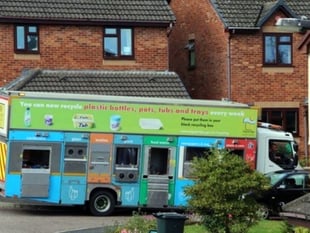 Locally recycled plastic processed in the UK 