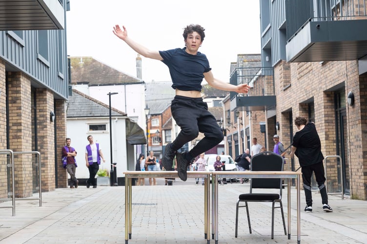 Stacked Wonky's Ernie Shorten performing in London.