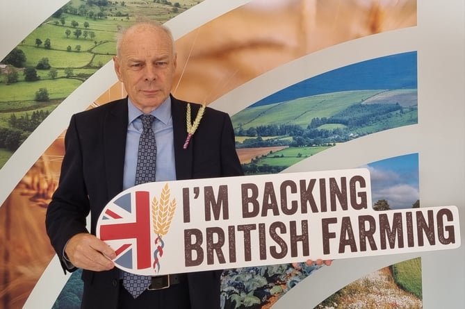MP Ian Liddell-Grainger at an NFU event in Westminster for Back British Farming Day.