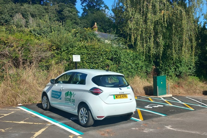 Dunster's electric vehicle charging point.