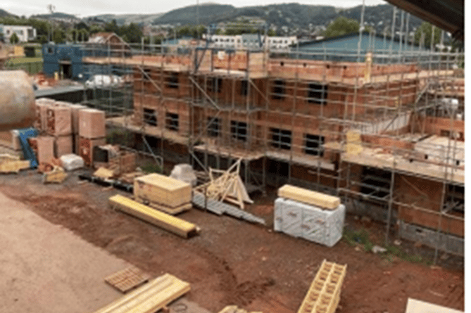 New council homes in Minehead's Rainbow Way should be completed by summer 2024.