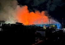 Fire crews tackling massive recycling centre blaze