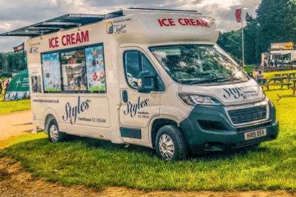 One of Styles Ice Cream's solar powered vans.
