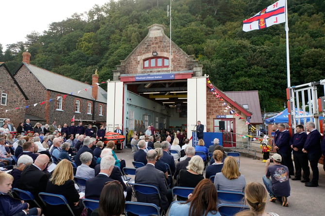 Hundreds attended the official opening of Minehead's revamped lifeboat house at the weekend.