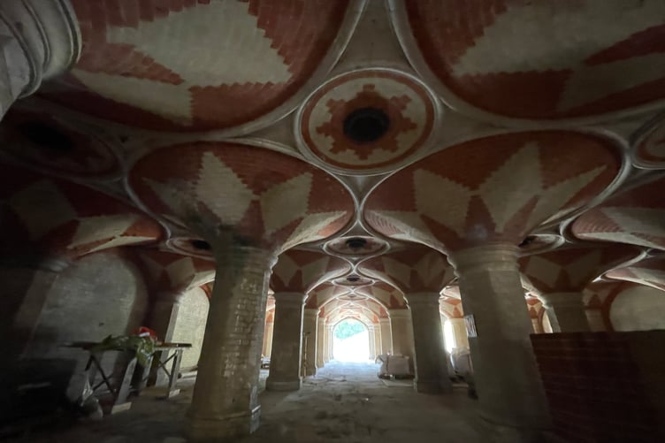 The Crystal Palace Subway which an Exmoor blacksmiths is helping to restore.