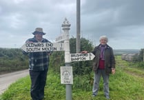 Iconic Exmoor fingerposts restored