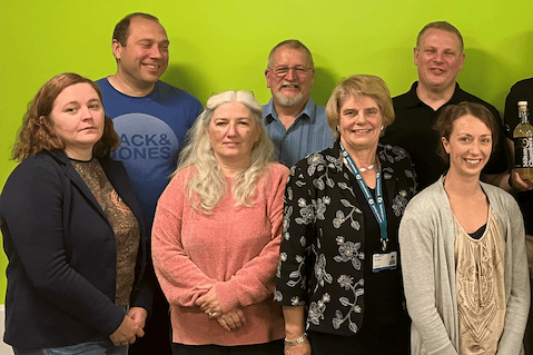 Some of the start-up businesses helped by the Launch Pad programme with Cllr Ros Wyke (front, second right).
