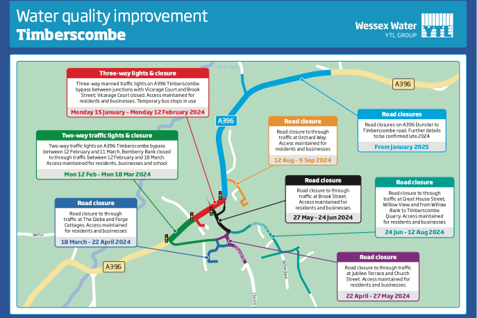 How Wessex Water plans to replace Timberscombe water mains.
