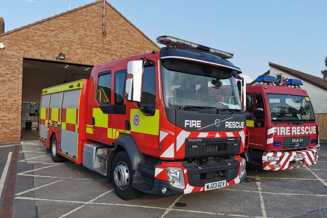 Both Williton fire appliances were sent to a blaze in Old Cleeve.