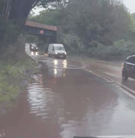 A358 Combe Florey flooding