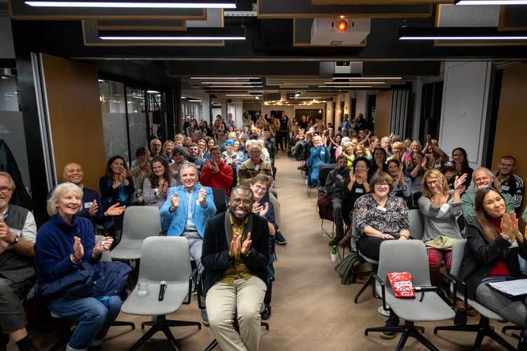 Local pantry representatives at FareShare South West's social impact awards ceremony 2023.