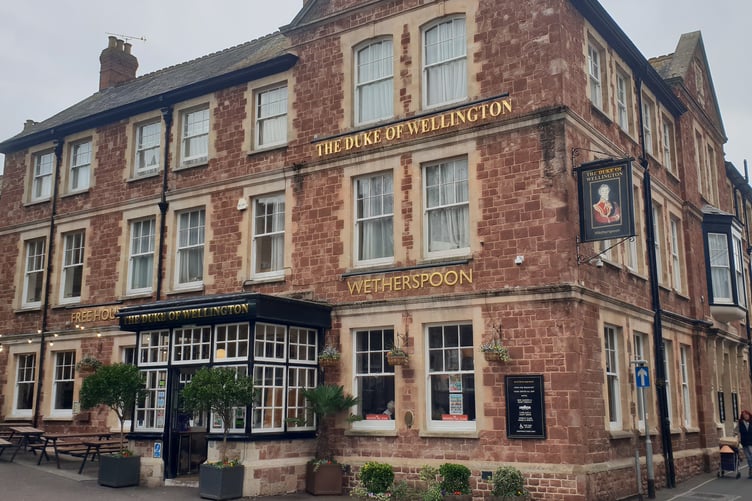Wetherspoon's Duke of Wellington pub in Minehead, home to Loo of the Year award-winning toilets.
