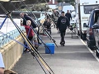 Anglers accused of blocking seafront pavement