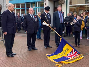 Wiveliscombe Remembers with silence and wreaths