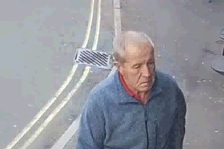 A new photograph of wanted man Richard Scatchard, showing him in Swain Street, Watchet.