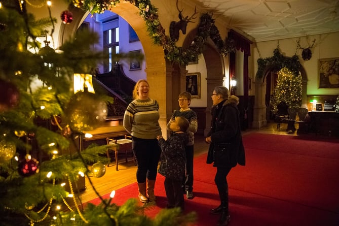 Christmas at Dunster Castle, December 2022