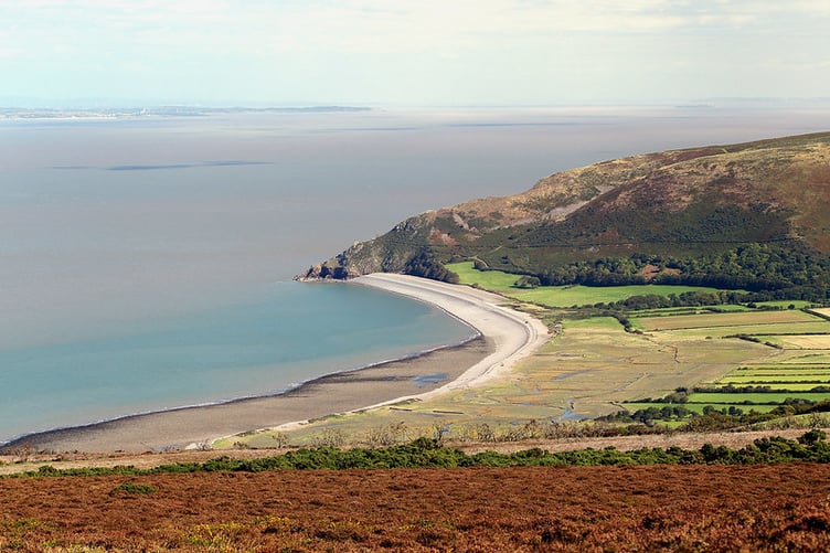 Scenic Hurlstone Point, on Exmoor.