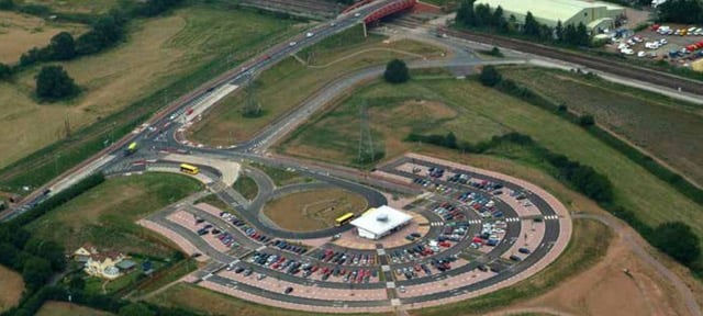 The Silk Mills park and ride site, in Taunton.