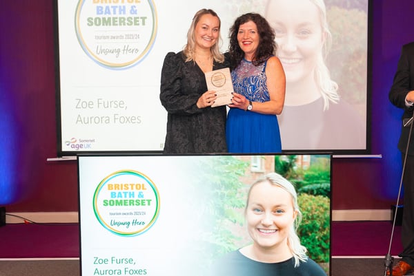 Zoe Furse, winner of 'Unsung Hero' award.