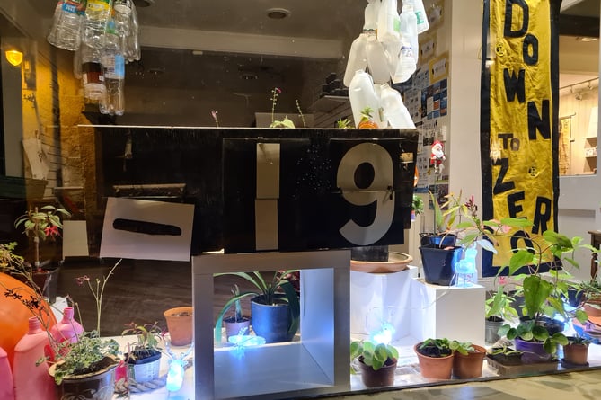 Porlock's Down To Zero plastic free shop finished 'trading' with a -19 score after exceeding it target of 350 pledges.