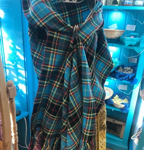 Another example of a 'Wivey tartan' item in Secret Island, Wiveliscombe.