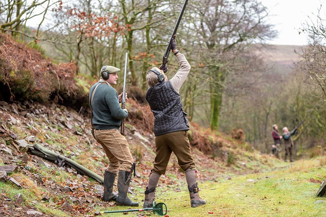 Guests travel from around the world to shoot on the Lillycombe Estate, on Exmoor.