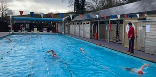 Festive season swimming in Wiveliscombe