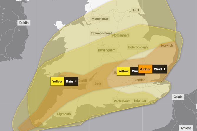 A 'danger to life' warning has been issued as Storm Henk hits West Somerset and Wellington.
