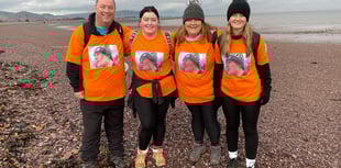 Family's sponsored walk in memory of 19-year-old Sam 
