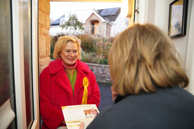 Ms Gilmour has already been out and about meeting voters on the doorstep