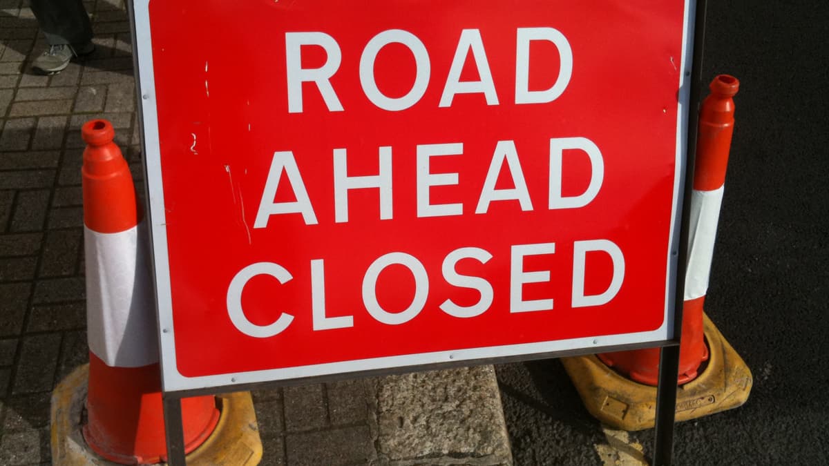 All the latest road closure announcements for West Somerset 