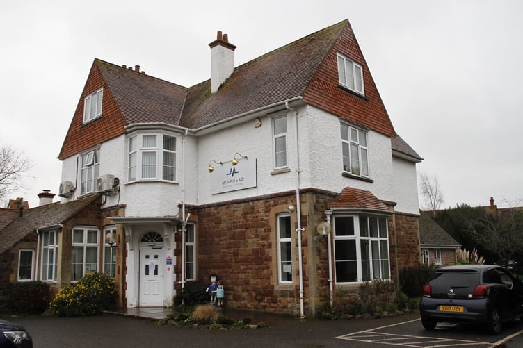 Minehead Medical Centre has closed suddenly with a note of explanation attached to the front door.