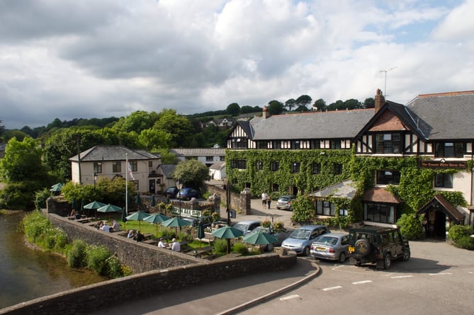 The award-winning Exmoor White Horse Inn, in Exford, which has been shortlisted for another award.