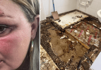Disabled mother left black and blue after floor and ceiling collapse