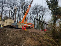 Images show scale of Exmoor road repairs