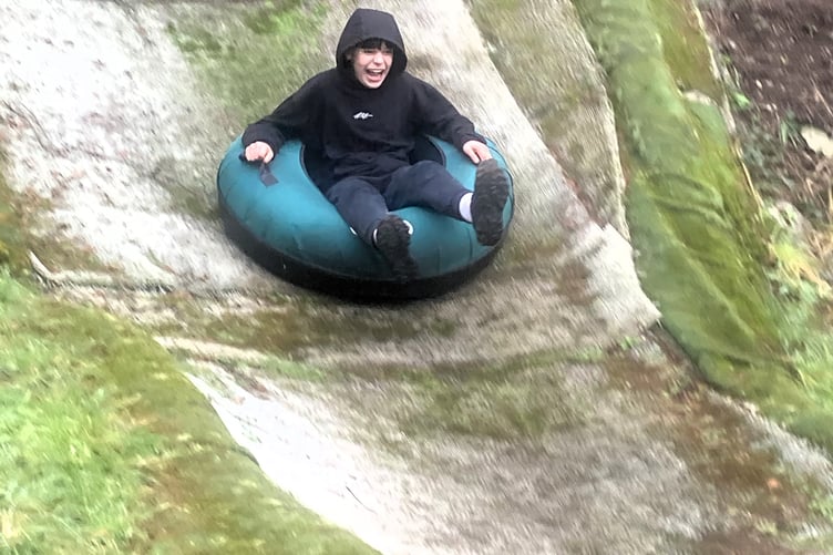 Having fun at the Plymouth Ski Centre.