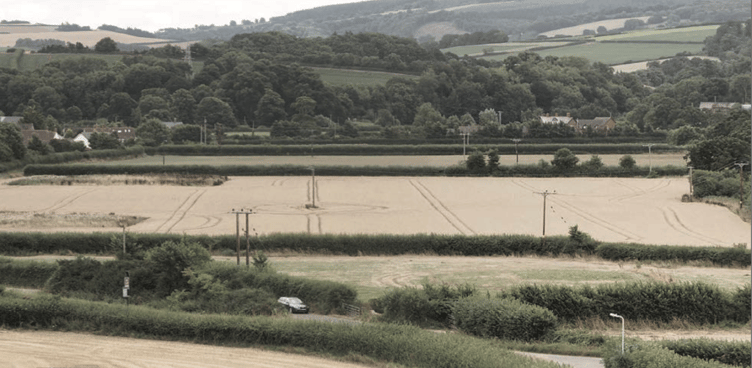 A view across land off Priest Street, Williton, which is to be developed by the Wyndham Estate.