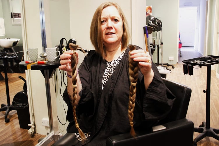 Donna Archer will now send her plaits to the Little Princess Trust charity.