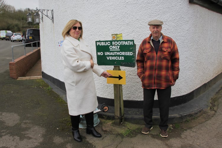 Robbie Baker (left) and Brian Pankhurst in Whitehall, Watchet.